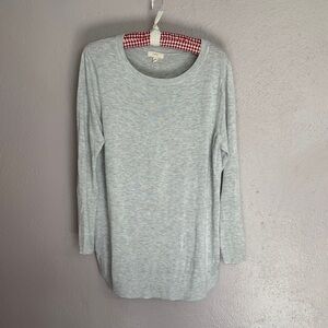 Cupio Heather Gray Knit Top
